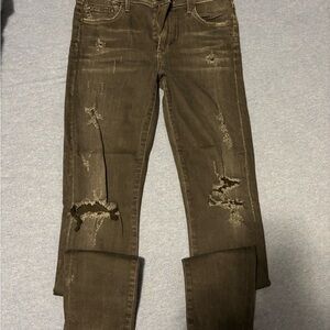 Citizens Of Humanity Distressed Brown Jeans